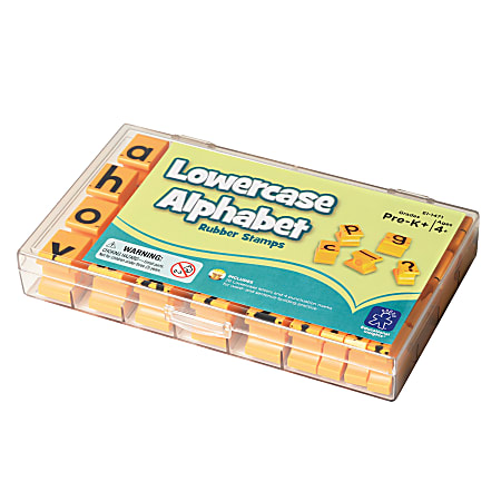Educational Insights Lowercase Alphabet Stamps 58 Yellow Set Of 2 - Office  Depot